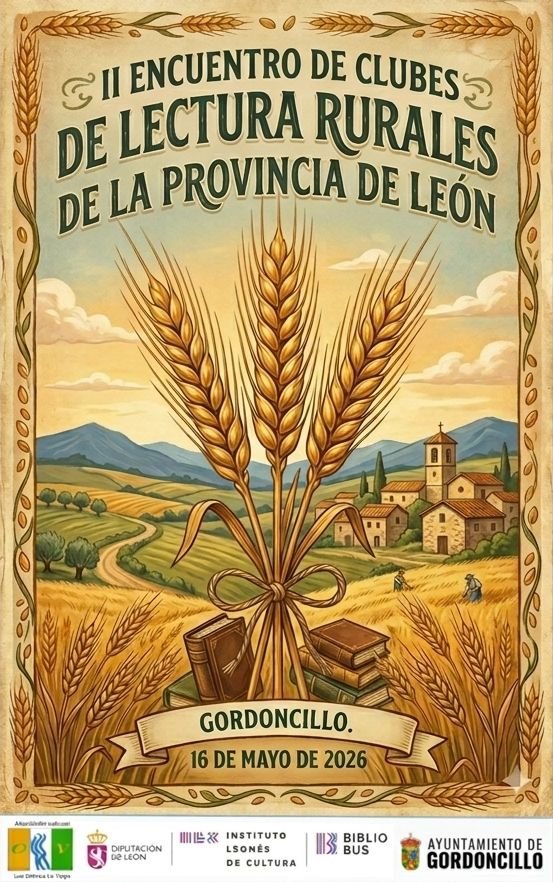 Cartel clubes de lectura rurales