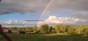 paisaje con arco iris