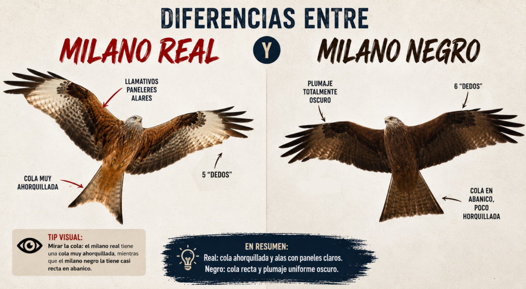Diferencia milano real y milano negro